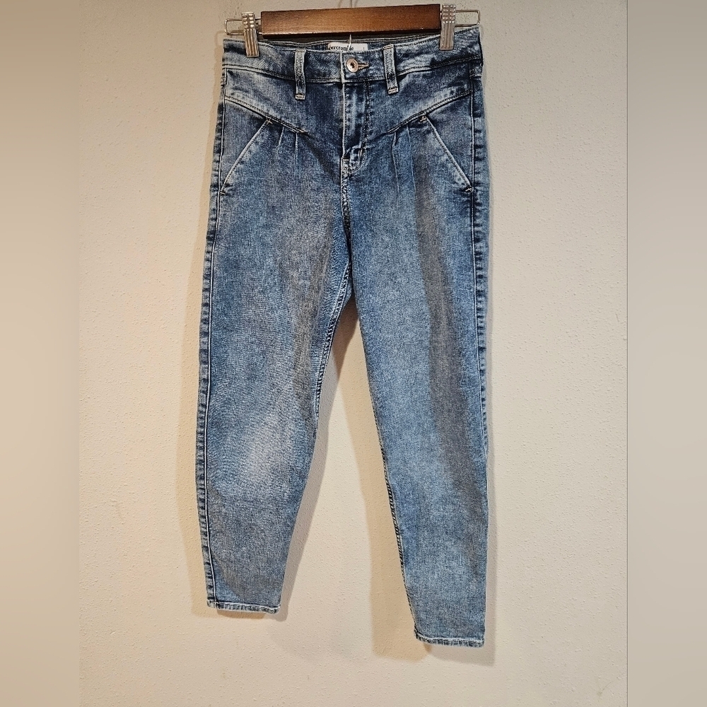 Abercrombie kids high rise mini mom jeans